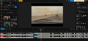 Kapwing browser NLE interface.